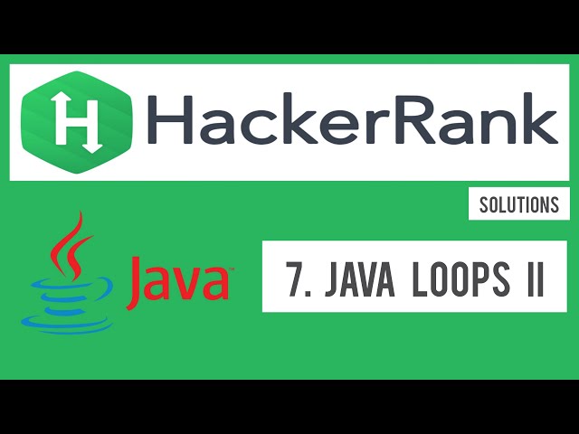 HackerRank Java | Java Loops II | Solution | Basic Coder