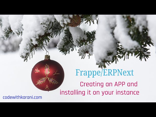 Creating a custom app and installing it on your instance | Frappe Developer Training - Day Three
