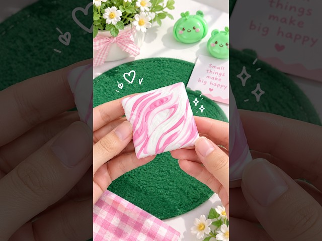 How to Make an Aesthetic Squishy Cube 🌈 #diy #tutorial #aesthetic #craft