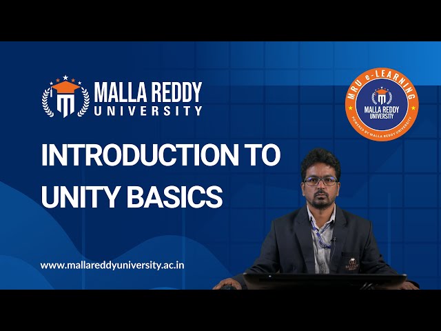 Introduction to Unity Basics | Game Development Fundamentals | MRU E-Learning