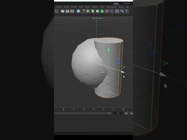 Basics of Cinema 4D - Beginners Part 2.  Creating Objects  #shorts #cinema4d  #c4d #tutorial