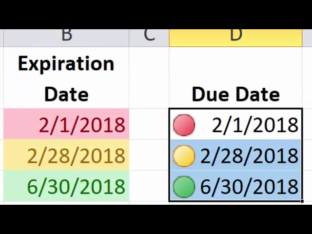 Excel Essentials -- Level UP! -- Conditional Formatting for Due Dates and Expiration Dates