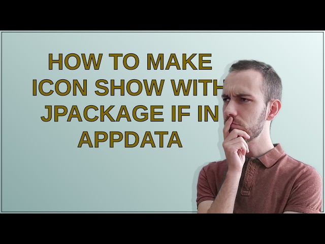 How to make icon show with jpackage if in AppData