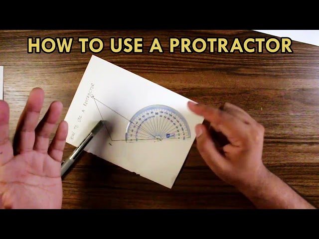 HOW TO USE A PROTRACTOR FOR DUMMIES | O LEVELS 4024 | IGCSE 0580