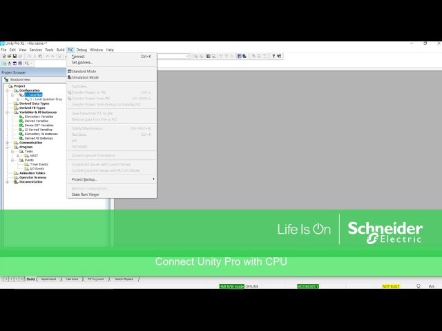 How to upload diagnostic log file from quantum CPU using unity Pro software