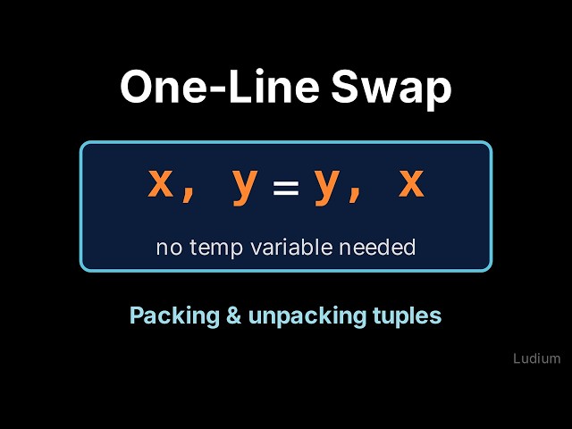 Introduction to CS | 9.5: Tuple Unpacking: One-Line Swaps and Many Returns