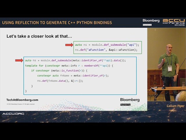 Using Reflection to Generate C++ Python Bindings - Callum Piper - ACCU 2025