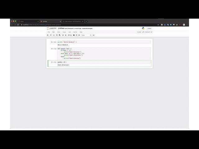 Lecture 3 -  Introduction to Python (Tutorial) | Data Science | University of Bremen