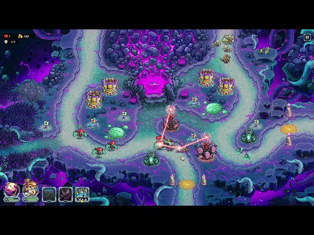 Kingdom Rush Alliance Impossible Hero Challenge - 14. Corruption Valley Iron - Grimson