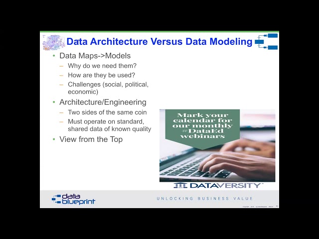 Data-Ed Webinar: Data Architecture vs. Data Modeling