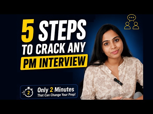 5 Steps to Crack Any PM Interview #productmanager #pminterview #pmcareer #interviewpreparation