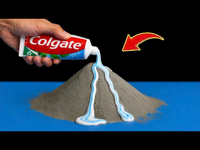 Pour toothpaste into cement and see what Millions of people don't know😱! Creation Daily
