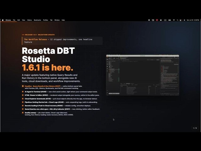 Native Query Results & dbt Run History