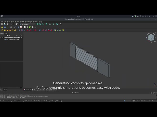 Automating Chevron PHE Geometry in FreeCAD for CFD Simulations