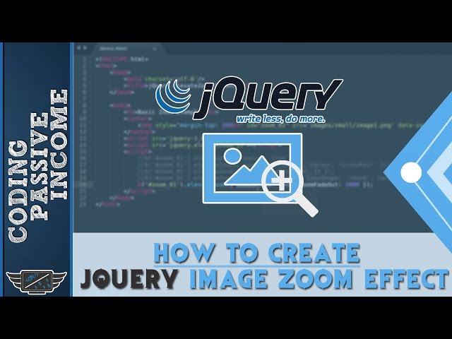 jQuery Tutorial For Beginners: How To Create jQuery Image Zoom Effect