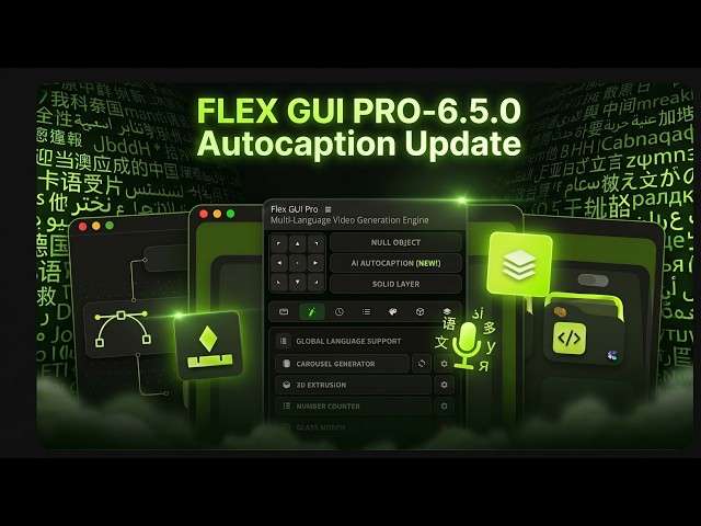 Flex GUI Pro V6.5 Full Tutorial + The AUTO CAPTIONS Update.