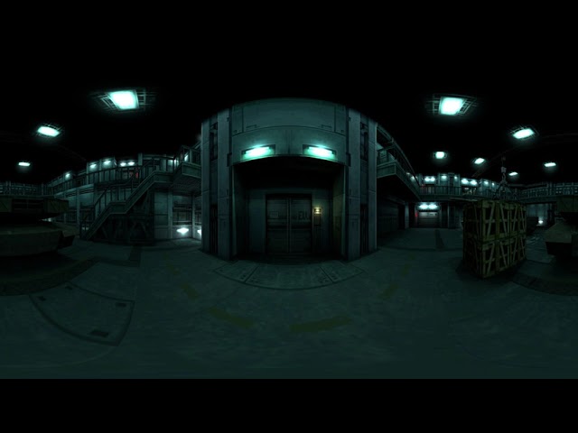 [360VR Image] Metal Gear Solid: Tank Hangar (360 VR Compatible image )