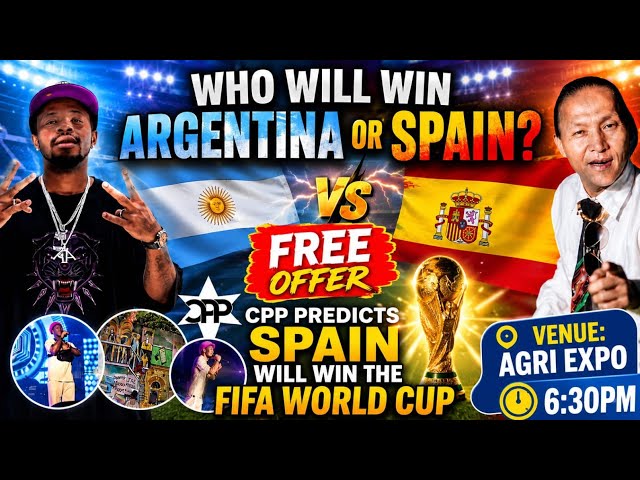 2026 WORLD CUP CHAMPION CPP Reveals WINER SPAIN 🇪🇸 FREE OFFER|Agri Expo host by BN.Sound &G.sports 