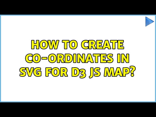 How to create co-ordinates in svg for d3 js map?