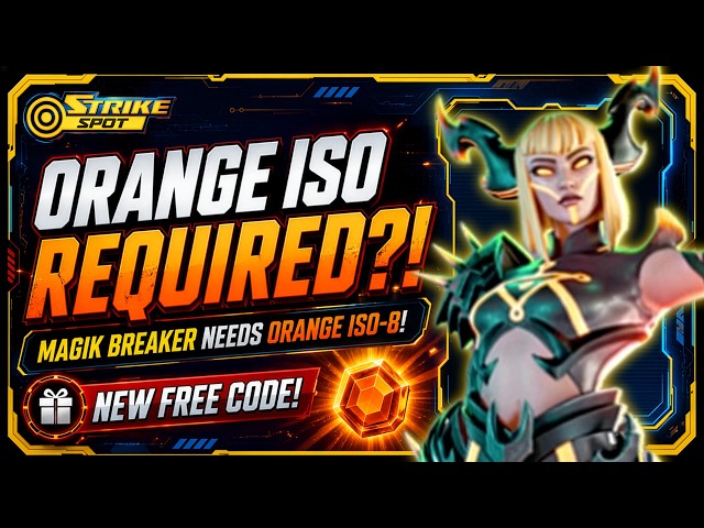 MAGIK BREAKER REQUIRES ORANGE ISO-8! NEW FREE CODE! - Marvel Strike Force