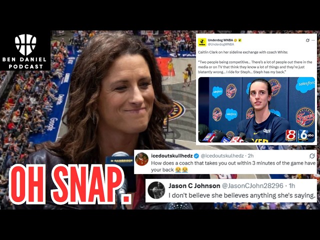 Caitlin Clark ADDRESSES Stephanie White SIDELINE SPAT! Fans REACT! Indiana Fever FEELING THE HEAT