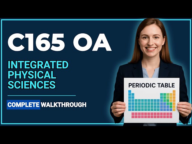 WGU C165 OA Study Materials & Practice – 100% Pass Guide