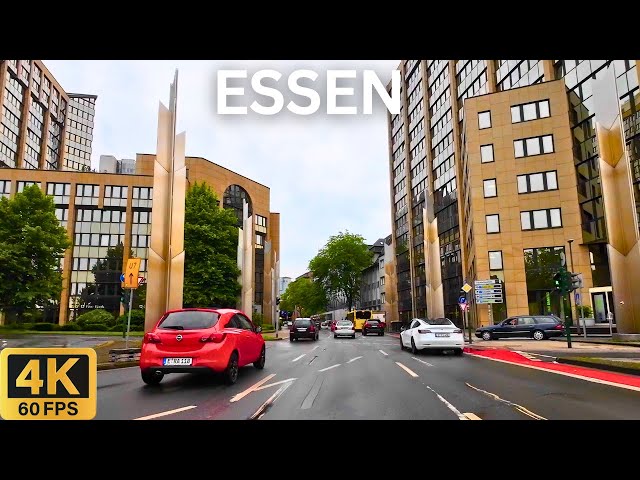 Driving in ESSEN Germany 🇩🇪 | Panoramic City Tour in 4K 🚗