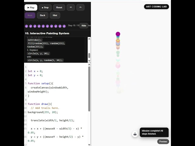 Learn creative coding with Art Coding Lab