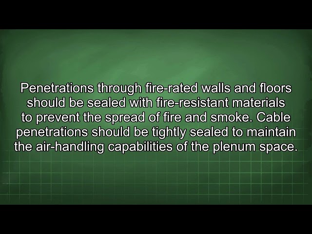 Plenum vs Non-Plenum Cabling in Air Handling Spaces