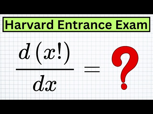 🤯 Derivative of a factorial!