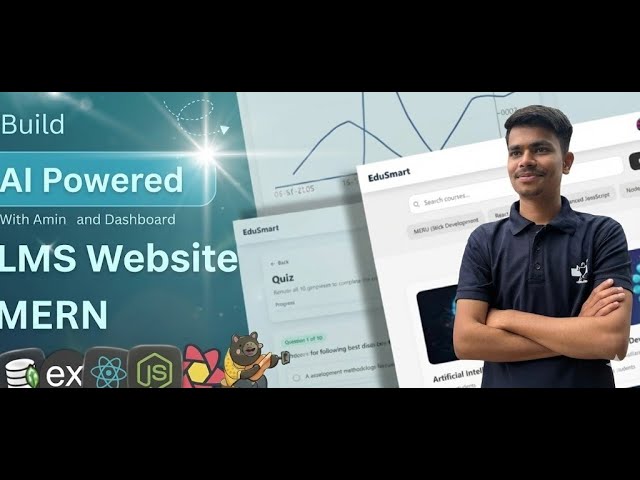 Complete LMS Website with AI Quiz & Dashboard | MERN Stack Project | Gemini AI | tanstack| Zustand