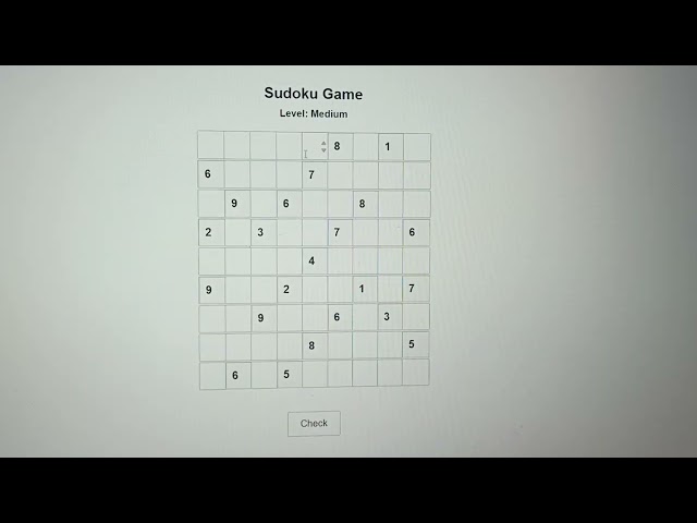 "Sudoku Game Project | Full HTML, CSS, JavaScript Code"😬