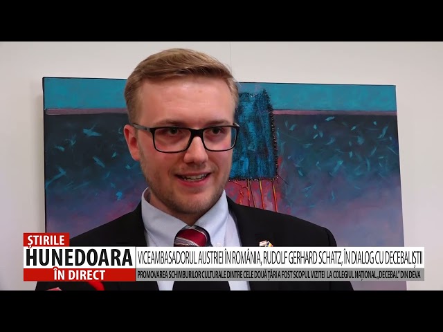 THE VICE AMBASSADOR OF AUSTRIA TO ROMANIA, RUDOLF GERHARD SCHATZ, IN DIALOGUE WITH THE DECEBALISTS