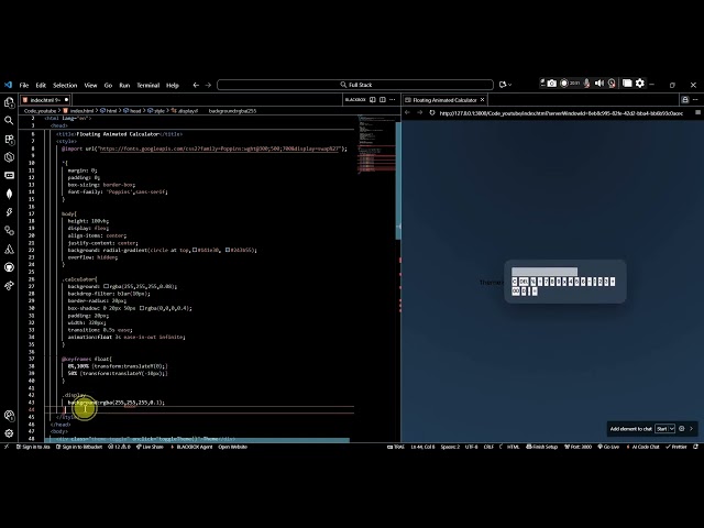 🧮 The Coolest Animated Calculator Ever! | HTML CSS JS|@cs_unlocked #coding #html #css #javascript