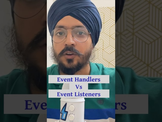 JavaScript interview question! 🙋‍♀️ 💻 Event handler Event Listener #javascriptinterviewquestions