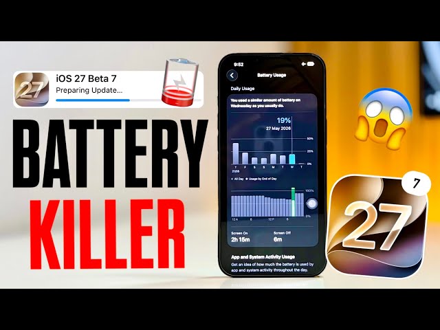iOS 17 Beta 7 Battery Test - Is the iOS 17 Beta 7 Battery Issue Fixed on iPhone?