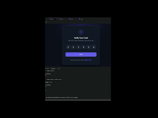 Modern OTP Verification Animation | HTML CSS JavaScript | Glassmorphism UI