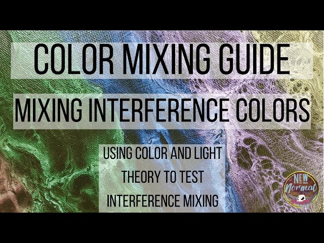 Color Mixing Guide- Interference Colors: Using Color and Light Theory To Test Interference Mixing