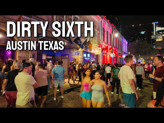 Austin Nightlife Walking Tour | Dirty 6th Street on a Friday Night