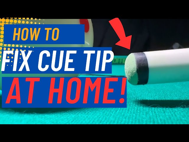 How to Fix & Shape Your Pool Cue Tip at Home | Billiards Cue Tip Tutorial