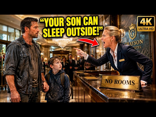 "Your Son Can Sleep Outside," Hotel Manager Told a Single Dad Roofer — Then Someone Knocked