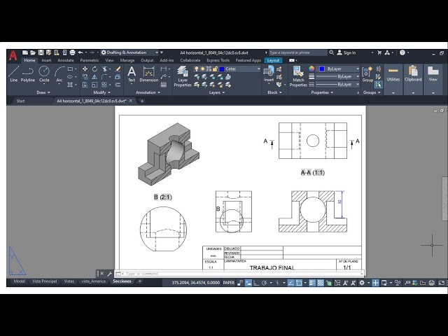 How to Create Views and Sections in AutoCAD 2020