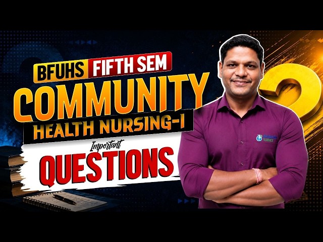 BFUHS community health nursing imp ques | BFUHS bsc nursing 2026 | nursing exam | bhushan science