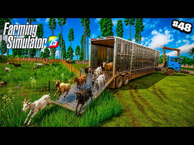 WE'RE BRINGING DAIRY GOATS TO THE FARM! | Farming Simulator 25