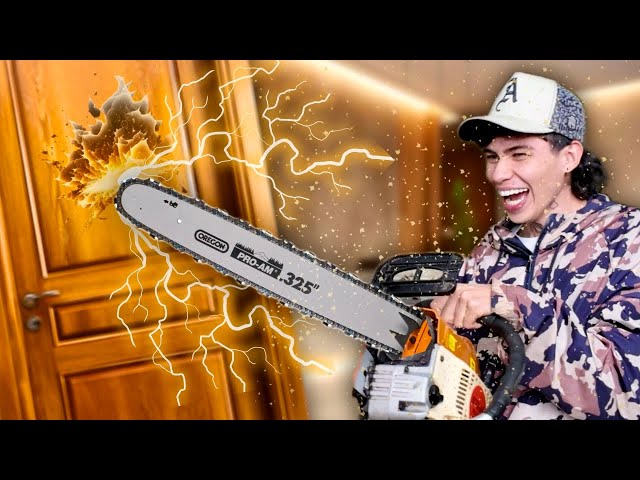 Door Smashin' with a Chainsaw // Andy