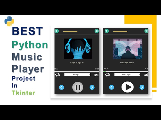 Best GUI Music Player project in Python Tkinter #Python #MusicPlayer #Tkinter #Hindi
