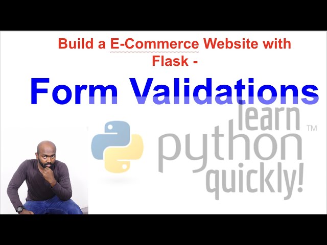 Python Fullstack Development-Build a E-Commerce Website - Flask - Form Validations - Python in Tamil