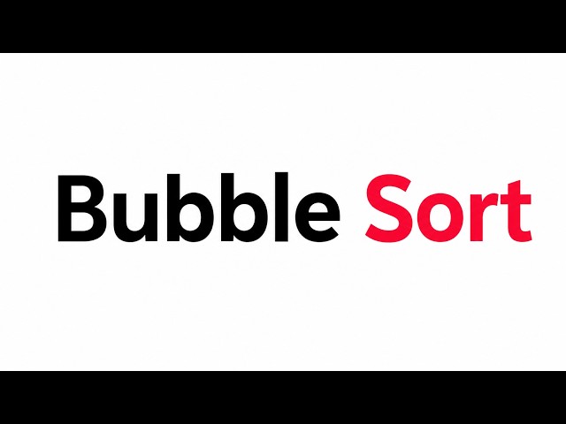 59 seconds for Bubble Sort  | Visual Algorithm Tutorial