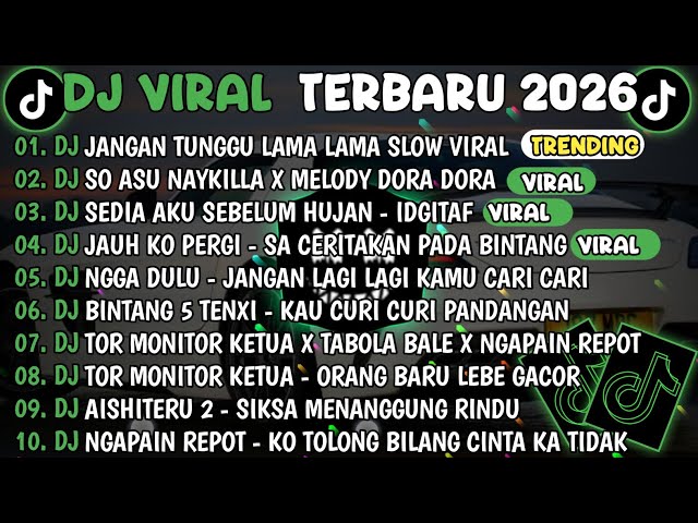 DJ TIKTOK TERBARU 2025🎵DJ JANGAN TUNGGU LAMA LAMA🎵DJ SO ASU X MELODY DORA DORA || FULL ALBUM 