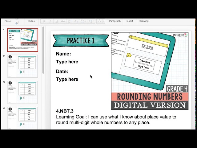 Free Place Value Digital Math Center  - Digital Math Centers